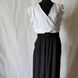 Black and White Pant Jumpsuit by NY & Company